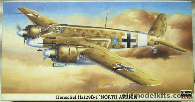 Hasegawa 1/48 Henshel Hs-129 B-1 North Africa, 09344 plastic model kit
